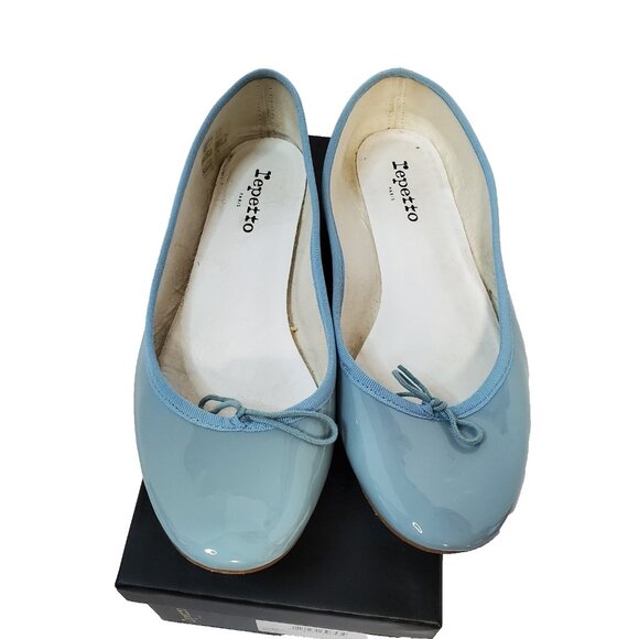 Repetto Cendrillon Ballerina Flat Light Baby Blue Leather FR 42 / US 10 w/ Box - Picture 1 of 12